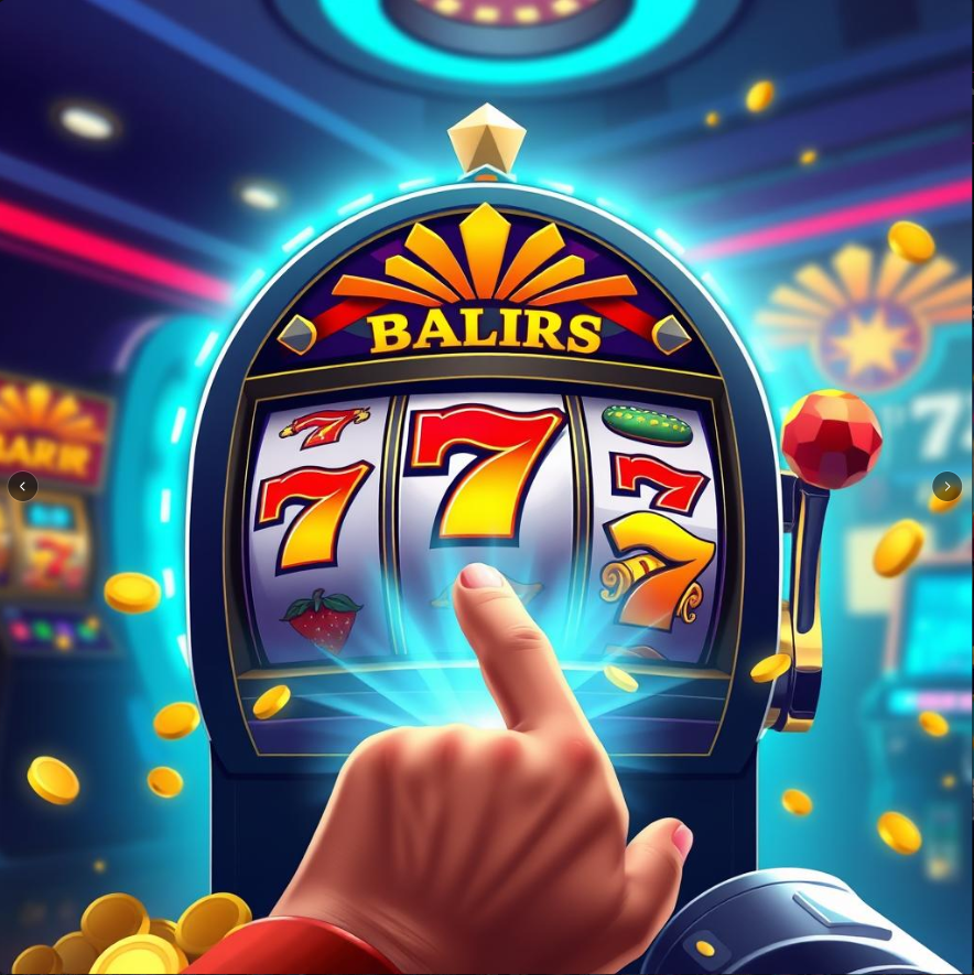 "Buat ilustrasi Slot Gacor Progresif dengan suasana kasino online modern. Tampilkan mesin slot dengan gulungan penuh simbol keberuntungan seperti 7, buah, berlian, dan jackpot progresif emas besar yang menyala, efek cahaya neon merah dan emas, latar belakang kasino virtual futuristik, suasana kemenangan yang meriah, tangan pemain menekan tombol spin, gaya realistik modern, resolusi tinggi, cocok untuk banner atau thumbnail artikel."